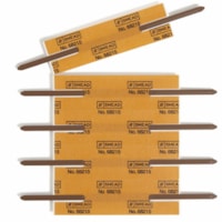 Smead Self-Adhesive Fasteners - 2" (50.80 mm) Size Capacity - for Folder - Reinforced, Self-adhesive, Durable - Brown - Steel - 100 / Box
