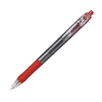Zebra Pen Jimnie Clip Ballpoint Pen - 1 mm (0.04") Medium Pen Point - Refillable - Retractable - Red Ink - Translucent Barrel - 1 Each