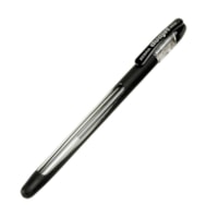 Zebra Pen Duogel Stick Rollerball Stick Pen - Medium Pen Point - Black Ink - Rubber Barrel