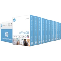 Papier copie et multi-usage Office20 8.5x11 - Blanc HP - 92 Luminosité - format format lettre - 8 1/2 po (215,90 mm) x 11 po (279,40 mm) - 20 lb (9071,85 g) Poids de Base - Resistance Aux Eclaboussures, Séchage rapide, Sans acide - Blanc - 500 Feuilles per rame - 10 / Carton