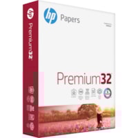 HP Papers Premium32 Laser Paper - White - 100 Brightness - Letter - 8 1/2" (215.90 mm) x 11" (279.40 mm) - 32 lb (14514.96 g) Basis Weight - Acid-free, Heavyweight - White - 500 / Ream