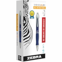 Zebra Pen Sarasa Dry X10 Gel Retractable RDI Pens - 0.7 mm (0.03") Medium Cone Pen Point - Retractable - Blue Ink - Gel-based - Blue Barrel - 1 Each