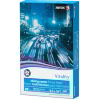 Xerox - Papier pour imprimante polyvalent Vitality - Blanc - 92 Luminosité - format légal - 8 1/2 po (215,90 mm) x 14 po (355,60 mm) - 20 lb (9071,85 g) Poids de Base - Technologie ColorLok, Sans bourrage - Blanc - 500 / Ramette