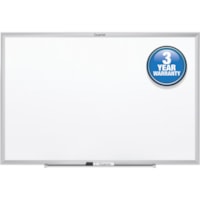 Quartet Classic Whiteboard - 60" (1524 mm) Width x 36" (914.40 mm) Height - White Melamine Surface - Silver Aluminum Frame - Horizontal/Vertical - 1 Each