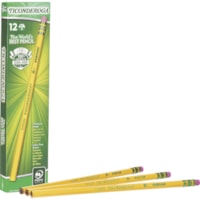 Ticonderoga Wood-Cased Pencils - #1 - Yellow Barrel - 1 Dozen