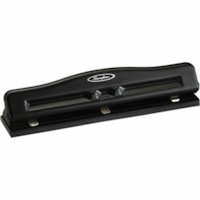 Swingline Commercial Desktop Punch - 3 Punch Head(s) - 11 Sheet - 9/32" (7.11 mm) Punch Size - Round Shape - Metal - Black