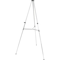 Quartet Lightweight Telescoping Display Easel - 25 lb (11339.81 g) Load Capacity - 66" (1676.40 mm) Height - Aluminum, Steel, Metal - Silver