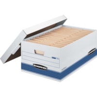Bankers Box - Boîte d'entreposage Stor/File(tm) - Internal Dimensions : largeur de compartiment 15 po (381 mm) x profondeur de compartiment 24 po (609,60 mm) x hauteur de compartiment 10 po (254 mm) - External Dimensions : largeur de 15,9 po (403,35 mm) x profondeur de 25,4 po (644,65 mm) x haute