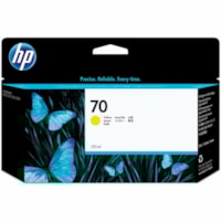 HP 70 (C9454A) Original Inkjet Ink Cartridge - Single Pack - Yellow - 1 Each - 130 mL