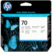 HP 70 (C9407A) Original Printhead - Single Pack - Inkjet - Standard Yield - Photo Black, Light Gray - 1 Each