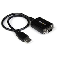 StarTech.com - Câble Pour Transfert de Données - 1 x série DB-9 RS-232 - mâle - 1 x USB 2.0 Type A - Femelle - Noir - 1 chaque