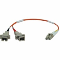 Tripp Lite series - Câble réseau N458-001-50 - 1 pi (0,30 m) Fibre Optique Câble réseau - 50/125 µm - Orange