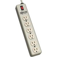 Tripp Lite Waber Power Strip Metal 5-15R 6 Outlet 5-15P 15' Cord - NEMA 5-15P - 6 NEMA 5-15R - 15ft - NEMA 5-15P - 6 x NEMA 5-15R - 15 ft (4.57 m) Cord - 15 A Current - 120 V AC Voltage