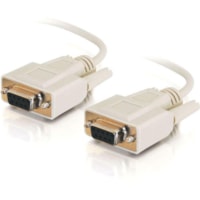 C2G Null Modem Cable - DB-9 Female Serial - DB-9 Female Serial - 0.3m - Beige
