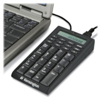 Kensington - Clavier/calculatrice avec hub USB pour carnet, modèle 72274 - compatible PC & MAC - Câble Connectivité - USB Interface - 19 Touche(s) - Ordinateur - Concentrateur USB, Calculatrice - PC