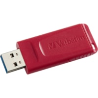 Verbatim 8GB Store 'n' Go USB Flash Drive - Red - 8 GB - USB 2.0 Type A - Red - Lifetime Warranty - 1 Each