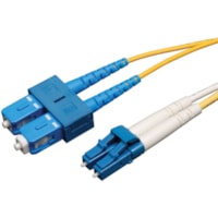 Tripp Lite series - Câble de raccordement duplex à fibre optique - 10 pi (3,05 m) Fibre Optique Câble réseau - Câble de Raccordement - 9/125 µm - Jaune