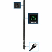 Tripp Lite PDUMV15 PDU Metered 120V 15A 16 Outlet - 16 x NEMA 5-15R - 1.8kVA - Zero U Vertical Rackmount