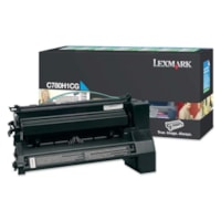 Lexmark - Cartouche toner D'origine Élevé Rendement Laser - Cyan - 1 chaque - 10 000 pages