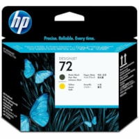 HP 72 (C9384A) Original Inkjet Printhead - Single Pack - Matte Black, Yellow - 1 Each - Inkjet - 1 Each