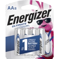 Energizer e2 L91SBP-8 Lithium Digital Camera Battery - For Camera - AA - 8 / Pack