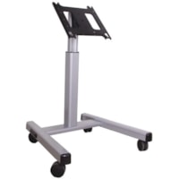 Chief Large Flat Panel Mobile AV Cart - PFCUS - Up to 86" Screen Support - 200 lb (90718.47 g) Load Capacity - Flat Panel Display Type Supported - Aluminum - Silver