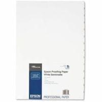 Epson - Papier épreuve Commercial - 88 Luminosité - 91% Opacité - Super B - 13 po (330,20 mm) x 19 po (482,60 mm) - 155 g/m² Grammage - Semi mat - Blanc