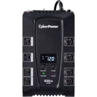 CyberPower Intelligent LCD CP825AVRLCD 825 VA Desktop UPS - 825VA/450W - 2 Minute Full Load - 4 x NEMA 5-15R - Battery Backup System, 4 x NEMA 5-15R - Surge-protected