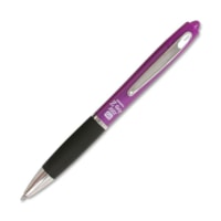 Zebra Pen Z-Grip MAX Gel Retractable Pen - 0.7 mm (0.03") Medium Pen Point - Retractable - Violet Ink - Gel-based - Violet Barrel - 1 Each