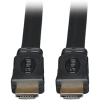 Tripp Lite 3ft High Speed HDMI Cable Digital Video with Audio Flat Shielded 4K x 2K M/M 3' - Male HDMI - Male HDMI - 0.91m - Black
