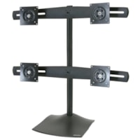 Ergotron DS100 Quad-Monitor Desk Stand - Up to 56kg - Up to 24" Flat Panel Display - Black