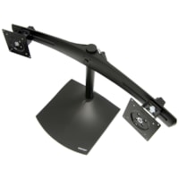 Ergotron - Support de bureau DS100 pour deux écrans, horizontal - Jusqu'à 24 po Support d'écran - 62 lb (28122,73 g) Capacité de charge - Écran plat Type d'affichage compatible - 14,25 po (362 mm) Hauteur x 27,99 po (711 mm) Largeur x 12,36 po (314 mm) Profondeur - Acier - 