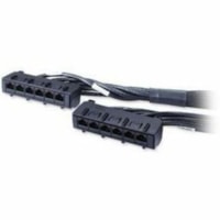 APC Cat.6 UTP CMR Data Distribution Cable - RJ-45 Female - RJ-45 Female - 7.62m - Black