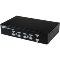 Boîtier de commutation KVM StarTech.com - 4 Ordinateur(s) - 1 Utilisateur(s) local - WUXGA - 2560 x 1600 - 8 x USB - 5 x DVI - Montable en rack, Bureau