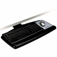 Plateau de clavier 3M - hauteur de 23 po (584,20 mm) x largeur de 25,5 po (647,70 mm) x profondeur de 12 po (304,80 mm) - Noir - 1