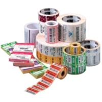 Zebra Z-Perform 2000D Permanent Thermal Label - 3" Width x 3" Length - Square - Direct Thermal - White - Paper - 50 / Roll