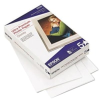 Epson Ultra Premium Photo Paper - 96 Brightness - 96% Opacity - 4" (101.60 mm) x 6" (152.40 mm) - 305 g/m² Grammage - Glossy - Bright White