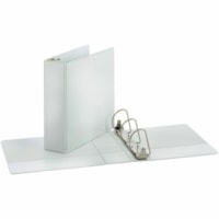 Cardinal ClearVue Ring Binder - 3" Binder Capacity - Fastener(s): Slant D-Ring - Poly - White - Durable, Non-stick, Tab Divider, PVC-free, Wrinkle Resistant - 1 Piece