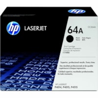 HP 64A (CC364A) Original Laser Toner Cartridge - Single Pack - Black - 1 Each - 10000 Pages