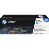 HP 824A (CB381A) Original Laser Toner Cartridge - Single Pack - Cyan - 1 Each - 21000 Pages