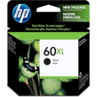 HP 60XL Original Ink Cartridge - Single Pack - Inkjet - 600 Pages - Black - 1 Each