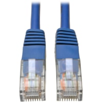Tripp Lite Cat5e UTP Patch Cable - 100 ft (30.48 m) Category 5e Network Cable for Network Device, ATM - First End: 1 x RJ-45 Network - Male - Second End: 1 x RJ-45 Network - Male - 1 Gbit/s - Patch Cable - Gold Plated Contact - CM - 26 AWG - Blue