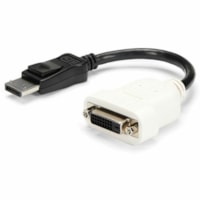 StarTech.com DisplayPort to DVI Adapter, DisplayPort to DVI-D Adapter/Video Converter 1080p, DP 1.2 to DVI Monitor, Latching DP Connector - Passive DisplayPort to DVI-D single-link adapter | 1920x1200/1080p@60Hz; DP 1.2 HBR2; EDID - DisplayPort to DVI adapter dongle for DP/DP++ source with standard 