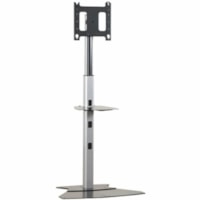 Chief PF12000S Floor Stand For Flat Panels - Up to 65" (1651 mm) Screen Support - 200 lb (90718.47 g) Load Capacity - Flat Panel Display Type Supported - DepthFloor Stand - Silver