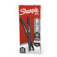 Sharpie Fine Point Pen - Fine Pen Point - Black Ink - 1 Dozen