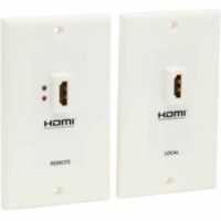 Tripp Lite HDMI Wallplate Extender Kit Over Cat5 / Cat6 F/F - Wall Mount - 2 