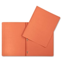 Couverture de rapport format lettre Recyclé Hilroy - 8 1/2 po (215,90 mm) x 11 po (279,40 mm) - 3 Attache(s) - Orange - 1 chaque