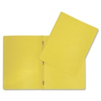 Hilroy Letter Recycled Report Cover - 8 1/2" (215.90 mm) x 11" (279.40 mm) - 3 Fastener(s) - Yellow - 1 Each