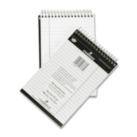 Cahier Hilroy - 80 Feuilles - Reliure spirale - 18 lb (8164,66 g) Poids de Base - format 5 po (127 mm) x 8 po (203,20 mm) - Paper Blanc - Binding Cuivre - Cover Rigide - Couverture durable, Stiff-back - 1 chaque