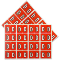 Étiquette à code couleur Pendaflex - "Alphabetpo - largeur de 1 1/4 po (31,75 mm) x longueur de 15/16 po (23,81 mm) - Rectangulaires - Orange foncé - Autocollant - 240 / emballage